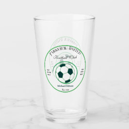 Fotbollsglaset fars dag Klubb Pub Beer Glass Glaskopp