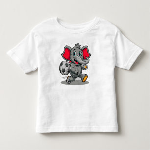 Fotbollsgrafik baby Elephant Spelande Bord T Shirt