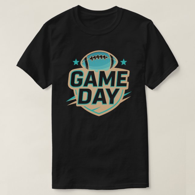 Fotbollsgrafik på speldagen t shirt (Design framsida)
