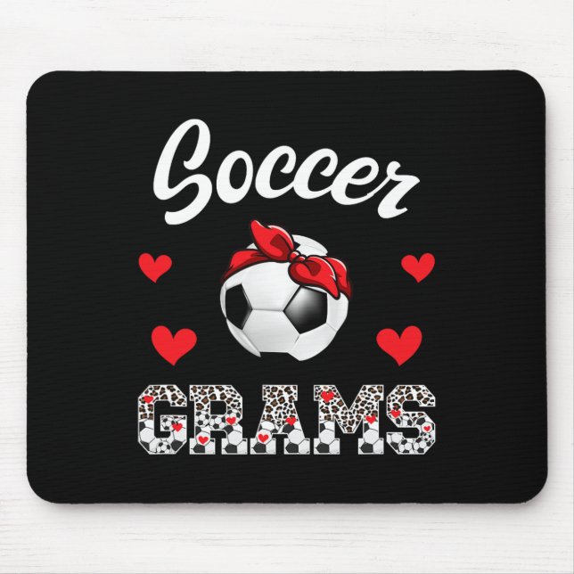 Fotbollsgrams Leopard Farmor Grams Av En Fotbollsp Musmatta (Framsidan)