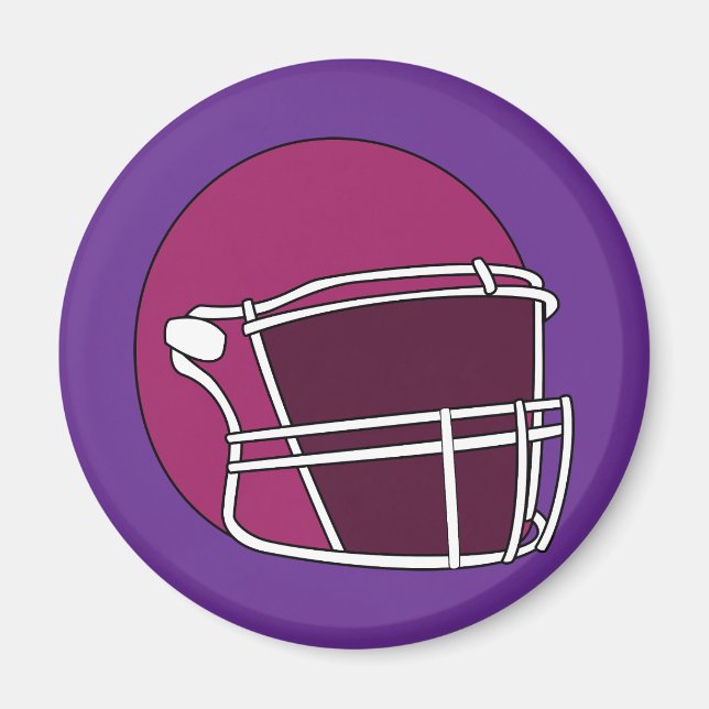 Fotbollshjälm Magnet (Framsidan)