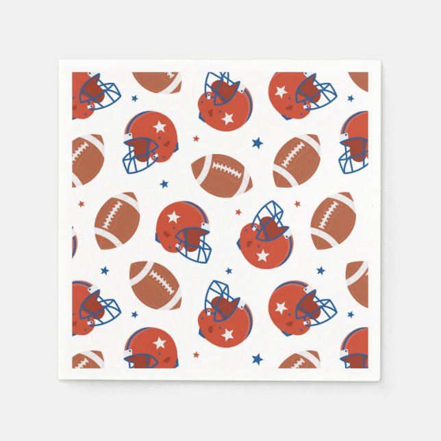 Fotbollshjälm papper pappersservett (Framsidan)