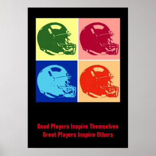 Fotbollshögkvarter för inspirationspumpar för Bra Poster