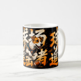 Fotbollshund Grafisk Konst Kaffemugg