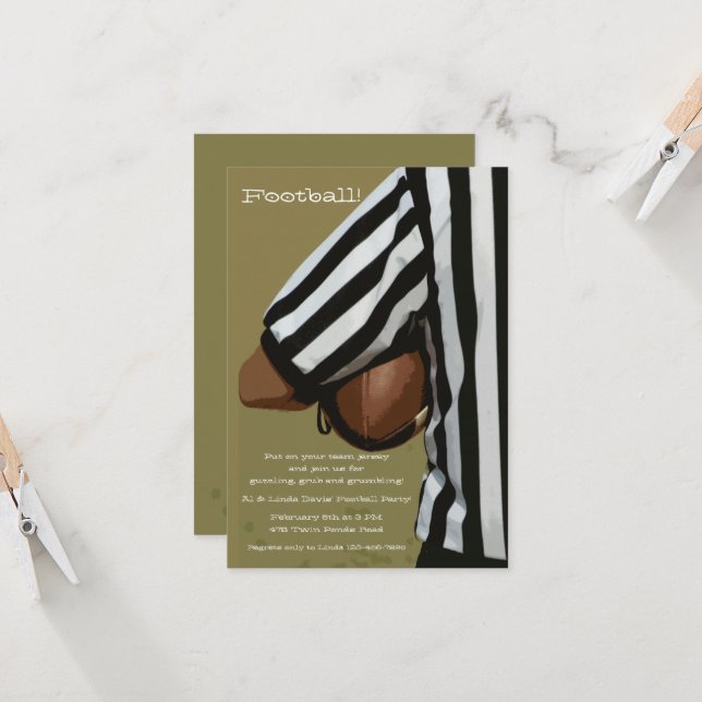 Fotbollsinbjudan Inbjudningar (Fram/Back In Situ)