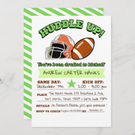 Fotbollsinbjudningar på födelsedagen till boys Hud Spara Datumet