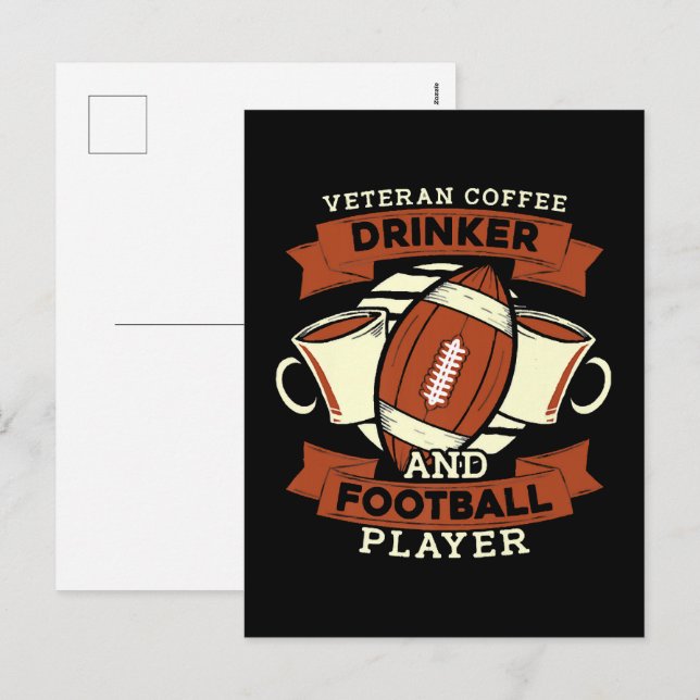 Fotbollskaffee Helg Vykort (Fram/baksida)