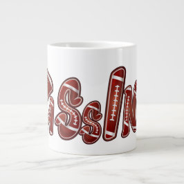 Fotbollskaffekopp för quarterback - Retro Sp Jumbo Mugg