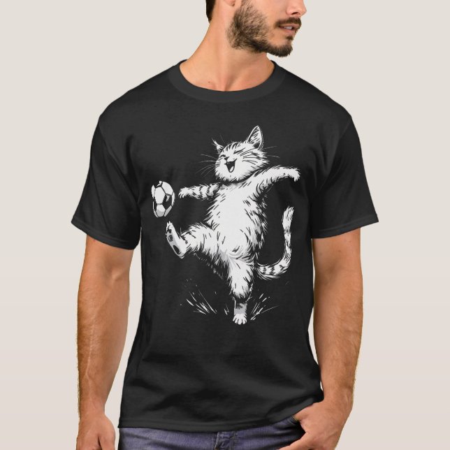Fotbollskatt för pojkar fotboll t shirt (Framsida)