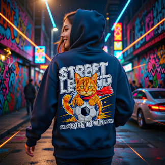 Fotbollskattpresent Söt legendarisk gata T Shirt