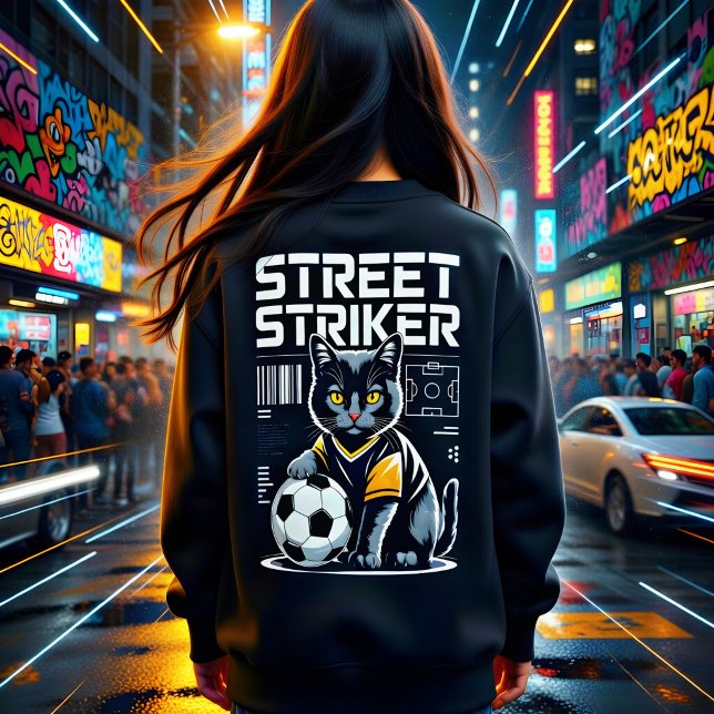 Fotbollskattströja, Street Striker-kittelpresent  T Shirt (Skapare uppladdad)