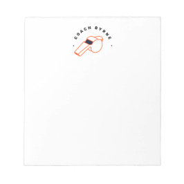 Fotbollskena Referee Whistle Anteckningsblock