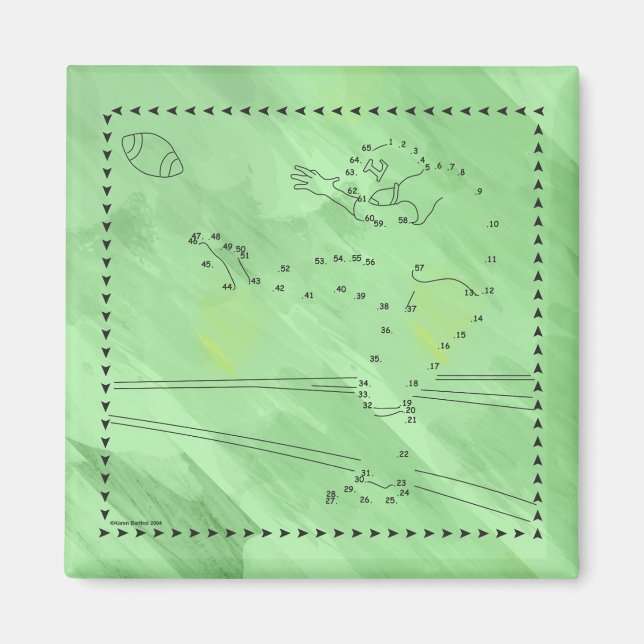 Fotbollskicker ansluts till punkterna magnet (Framsidan)