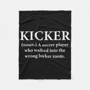 Fotbollskickning Kicker Definition Football Kicker Fleecefilt