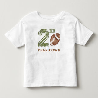 Fotbollskläder för andra födelsedagen t shirt