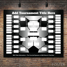Fotbollsklass för 32 team poster