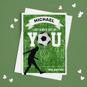 Fotbollsklassrum Kids Valentine Kort