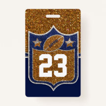 Fotbollsklubben Blue & Guld Glitter