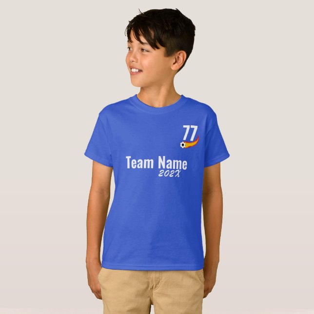 Fotbollsklubben Fält dag Cheer School T Shirt (Hel framsida)