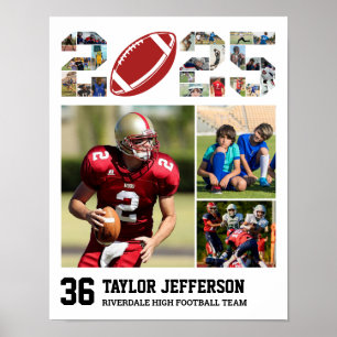 Fotbollsklubben Senior 2025 Sports Photo Collage Poster