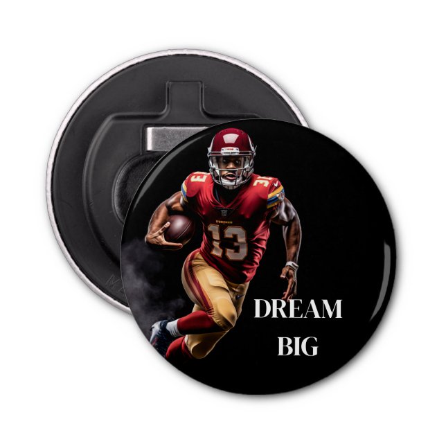 Fotbollsknapp - flasköppnare (Framsidan)