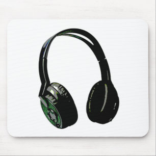 Fotbollskonst för hörlurar musmatta