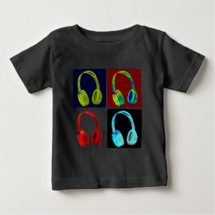 Fotbollskonst för hörlurar t-shirt