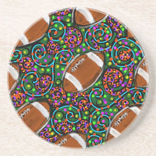 Fotbollskonst, Grönt Underlägg Sandsten (Framsidan)