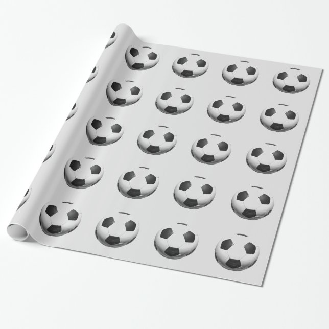 Fotbollskonst i Boll Presentpapper (Utrullad)