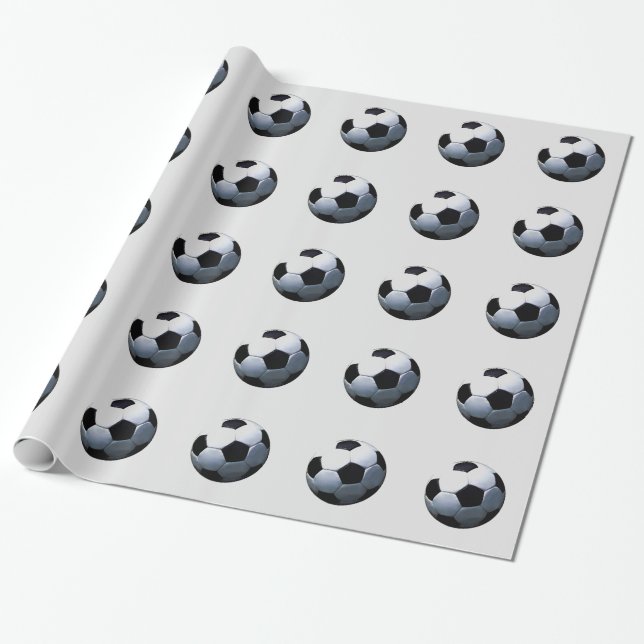 Fotbollskonst i Boll Presentpapper (Utrullad)