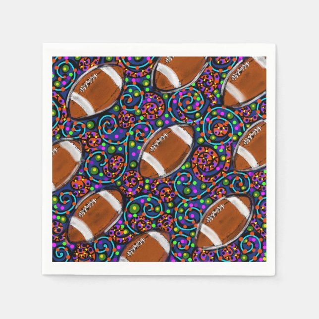 Fotbollskonst Pappersservett (Framsidan)