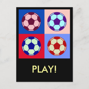 Fotbollskonst Vykort