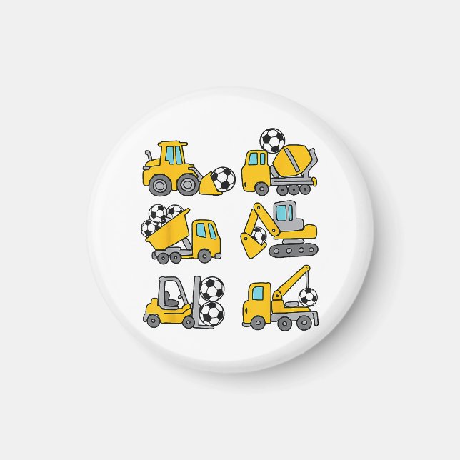 Fotbollskonstruktion för fotbollen Soccer Ball Kid Magnet (Framsidan)