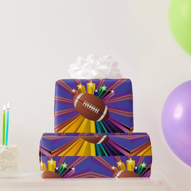 Fotbollskonstruktion med stjärnor, brant Sportfant Presentpapper (Skapare uppladdad)