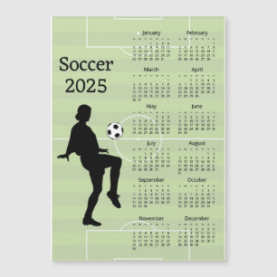 Fotbollskort 2025 i kalendern