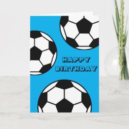 Fotbollskort - blått sporttema kort