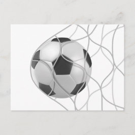 Fotbollskort för mål vykort
