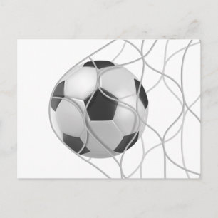 Fotbollskort för mål vykort