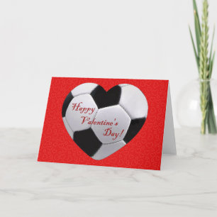 Fotbollskort för Valentineser i Lycklig Helgkort