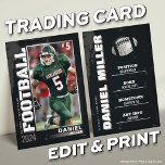Fotbollskort, fotbollsspelarkort Silver<br><div class="desc">Fira din stjärnspelare med vårt fotbollskort Silver Edition Anpassningsbar Trading Card! Fullständigt anpassade med ett foto,  en statistik och framgångar. Det här slimmade kortet är perfekt för grupppresenter,  prisutdelningar eller personliga minnesplatser.</div>