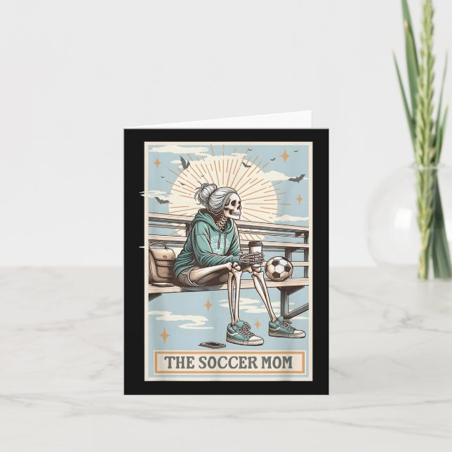 Fotbollskortet Mamma Skeleton Tarot Card, fotboll  Kort (Framsida)