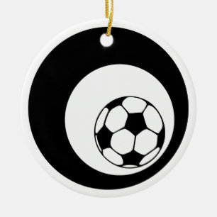 Fotbollskretsar Julgransprydnad Keramik