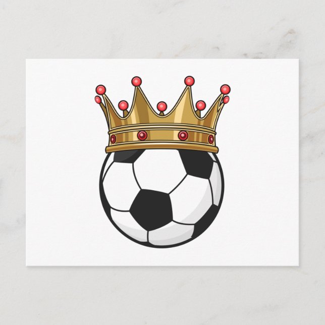 Fotbollskung Vykort (Framsida)