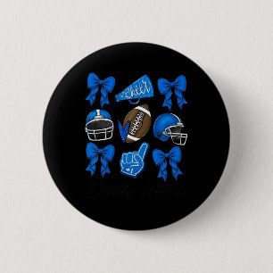 Fotbollskvett Bow Cheer Mamma Blue Knapp