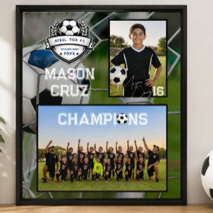 Fotbollslag Foto Minnes Mate Poster