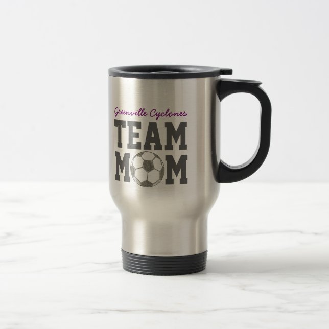 Fotbollslag Mamma Present Mugg (Höger)