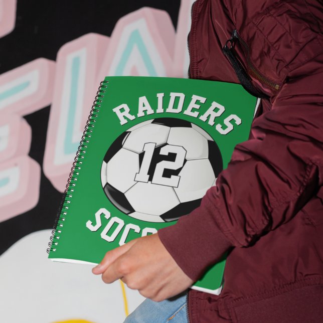 Fotbollslag namn & spelare tröja nummer Sport Anteckningsbok (Skapare uppladdad)