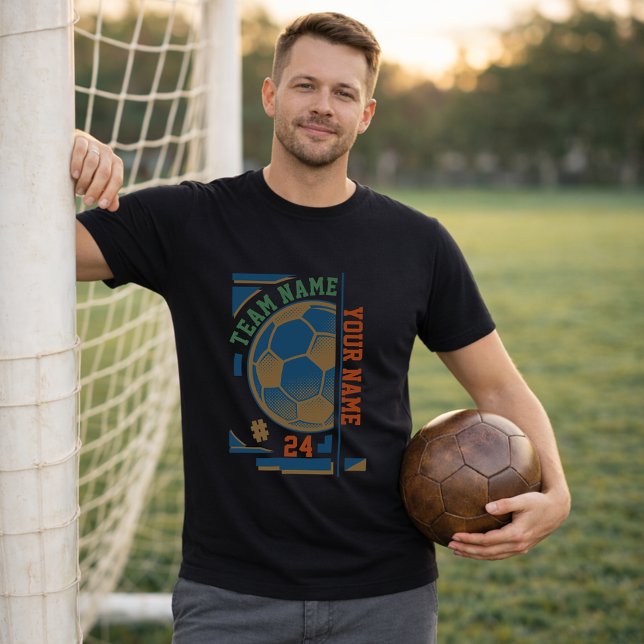 Fotbollslag Namn Spelarnummer Modern boll T Shirt (Skapare uppladdad)
