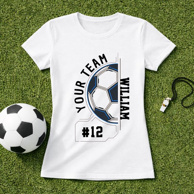 Fotbollslag Namn & Spelarnummer T Shirt (Skapare uppladdad)