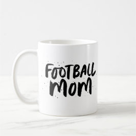 Fotbollslaget mamma trendig Black Type personlig Kaffemugg